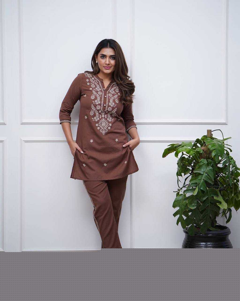 Reyon Cotton Embroidered Kurti - MYLUXURY LANE ENTERPRISE